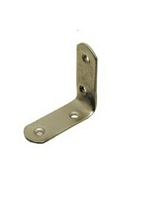 Уголок бытовой/кронштейн мебельный цинк/желт. 80х80 (круг. жел.)