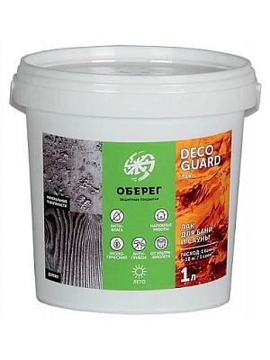 Лак для бани и сауны DecoGuard 1л