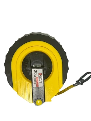 Рулетка 30м х 12,5 мм геодезическая, лента ПВХ, закрытый двухкомпонентный корпус (LASTING TOOLS)