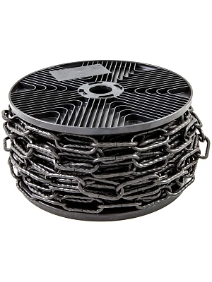 Цепь декоративная "Квадратная витая" 3,5 мм (черная)