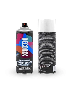 Грунт-эмаль аэрозольная по ржавчине "3 в 1" белая 520 мл DECORIX 