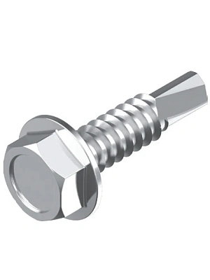 Саморез А2 DIN 7504-К с шестигр.гол. с буром НЕРЖАВЕЙКА 3,5x16