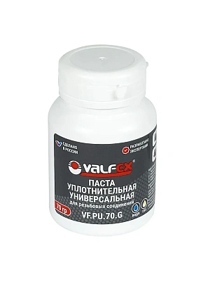 Паста уплотнительная универсальная VALFEX 70гр (Вода, газ)