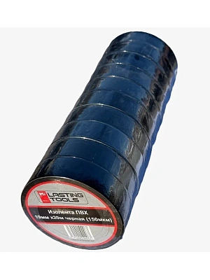 Изолента черная ПВХ 19мм х 20м LASTING TOOLS
