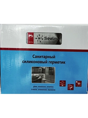 Герметик силиконовый прозрачный санитарный 260 мл SEALING