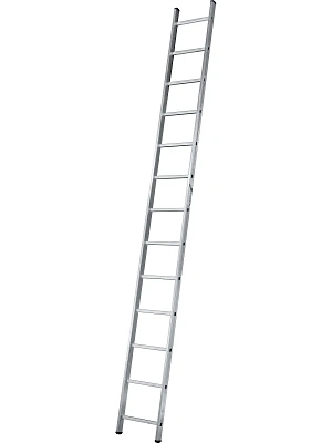 Алюминиевая односекционная лестница 18 ступеней 5,1 м усиленная Россия