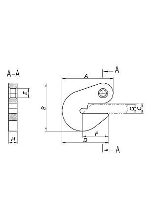 Захват для труб торцевой  1,6 тн 3Т-Б