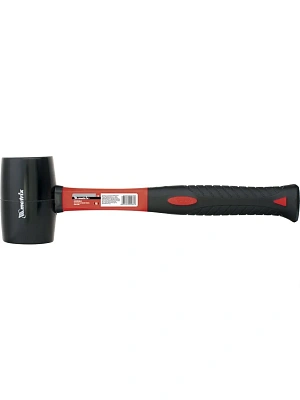 Киянка 450 гр черная резина, фибергласовая рукоятка