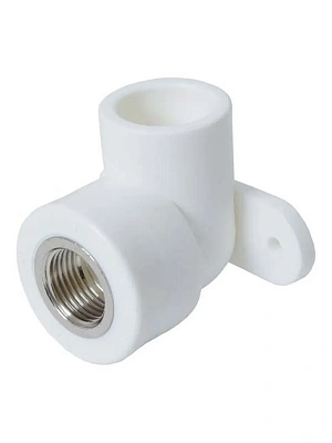 Угольник ППР с внутренней резьбой с крепл 20х1/2" РВК