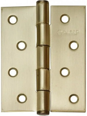 Петля универс. 4"х3"х2,5мм (100х75мм) матовая латунная/золото САЗАР 