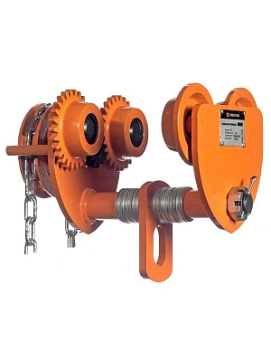 Тележка для Тали с цепным приводом г/п 0,5тн Н=3м (балка 65-110мм) GCL