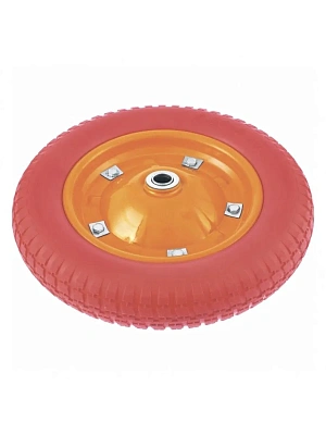 Колесо полиуретановое (бескамерное) 3,25/3,00-8 (ось 80мм, D16мм) LASTING TOOLS