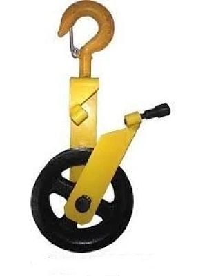 Блок монтажный открытый с крюком и откидной щекой г/п 0,5 тн (веревка 16-20 мм) Гп-Б 0,5-0,5(01)