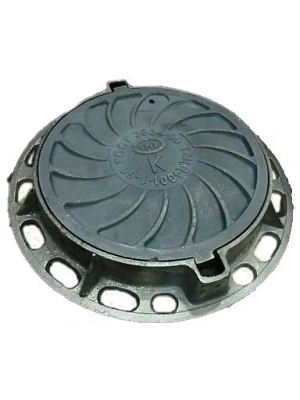 Люк канализационный чугунный магистральный 40,0 тн ТМ (Д400) К-2-60 с замком