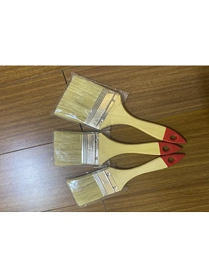 Кисть плоская 1,5" 35мм натуральная щетина, деревянная ручка (LASTING TOOLS)