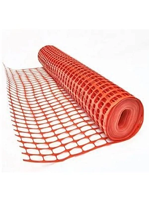 Аварийное ограждение ячейка 35х50мм, 2х25м, оранжевый полипропилен