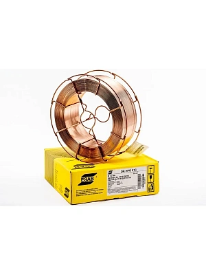 Проволока стальная сварочная ГОСТ 2246-70 Св08Г2с омедненная d 1,2 (бухта 18кг) ESAB