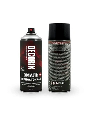 Эмаль аэрозольная термостойкая 400ºС алюминий (520 мл) DECORIX