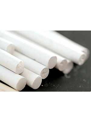 МЕЛ индустриальный 76х14х14мм белый круглый (упаковка 100шт)