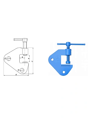 Струбцина монтажная МС-1,0тн