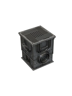 Дождеприемник пластиковый Master 350х350х420 Аквасток (в сборе с решеткой)