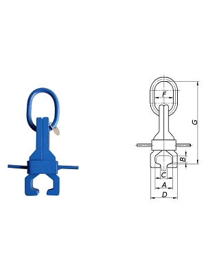 Захват для рельс 1,0 тн ЗР-1-Р65