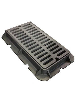 Дождеприемник ДБ2 (В125)-2 950х500х120мм (795х400х45мм) боковой AQUA LIFE