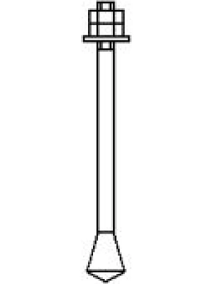 Болт фундаментный М24х 250 ГОСТ 24379.1-2012 тип 6.3 Ст3пс2 (без маркировки) L 110мм