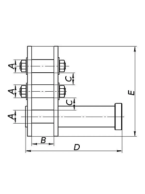 Захват замок Смаля  1,0тн ЗЗС-1,0