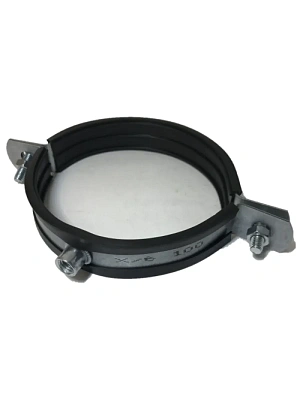 Хомут для воздуховода с резиновым профилем 100мм (гайка М8)