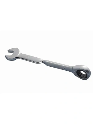 Ключ комбинированный трещоточный 13 мм удлиненный с изог/рук хром HORTZ