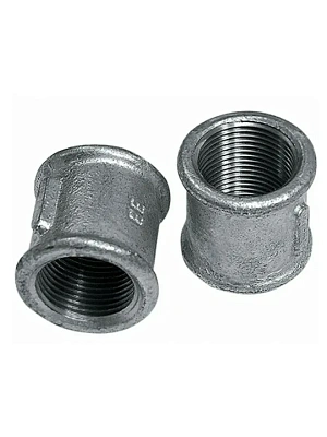 Муфта к/ч оцинкованная Ду 15 (1/2") AQUA LIFE