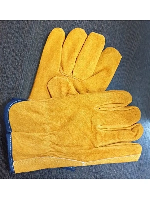 Перчатки спилковые, цвет желтый, р-р 10 LASTING TOOLS