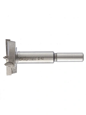 Сверло Форстнера по дереву 42мм, цилиндрический хвостик