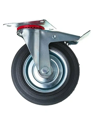 SCb (80) Колесная опора, промышленная, поворотная с тормозом 200 мм (грузопод.185кг) FORCE LIFTING