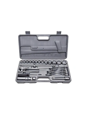 Набор инструментов, 1/2" пластиковый кейс, 26 предметов "Автомобилист" НИЗ