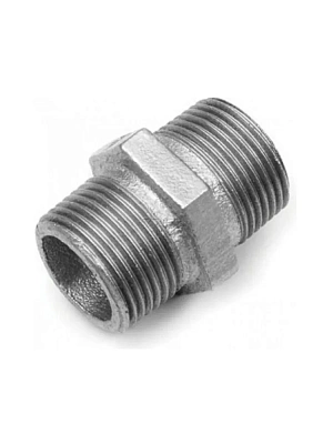 Ниппель к/ч оцинкованный Ду 15 (1/2") AQUA LIFE